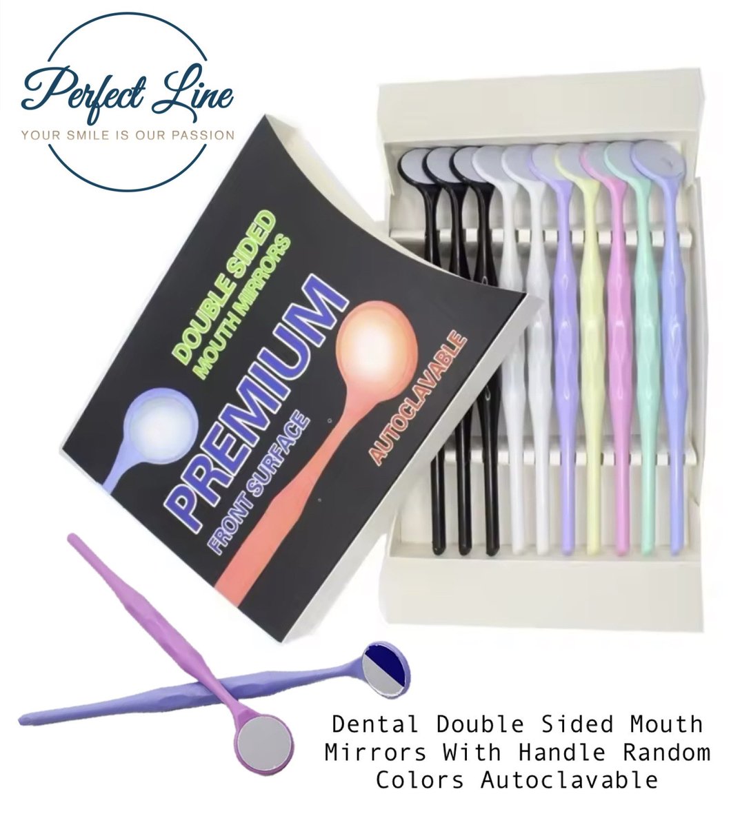 perfectlineksa's tweet photo. Dental Double Sided Mouth Mirrors With Handle Random Colors Autoclavable.
dental_clinic #dentalveneers #clearaligners #intraoralscann #endodontics #dentalmateryal #implantdentistry #dentistry #gum 
#عياده_اسنان #عيادة_أسنان #عيادات_اسنان #عيادات_اسنان_الرياض #الرياض #جدة https://t.co/PVcB25kPZr