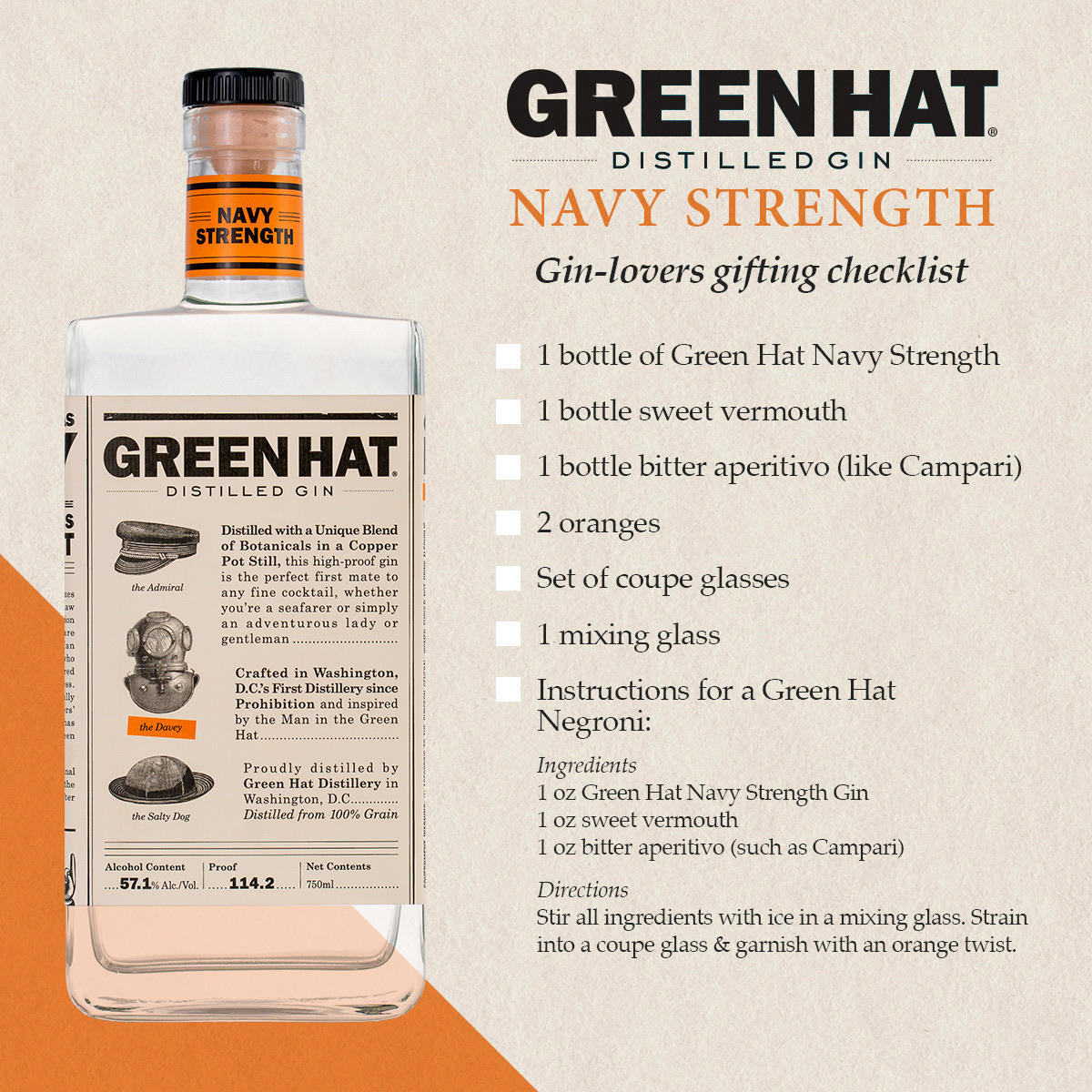 This holiday season, give the gift of a Green Hat Gin cocktail pack. Find Green Hat Gin near you at greenhatgin.com/findgreenhat.