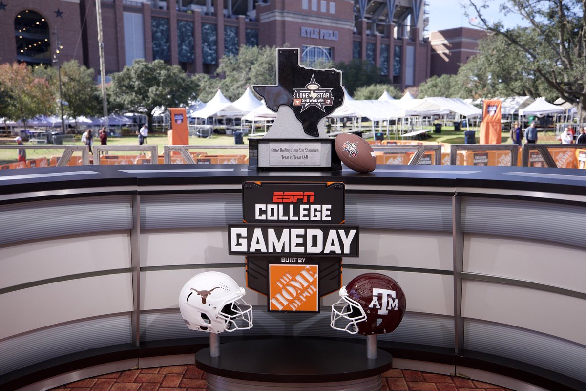 .<a href="/CollegeGameDay/">College GameDay</a> is set for the Cotton Holdings Lonestar Showdown. 👍

#GigEm | #BTHOtexas