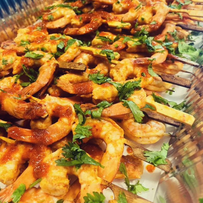 FreshhUrbannP's tweet photo. #Shrimp marinated with lemon caper chilli sausce https://t.co/8CKgOIxgHy