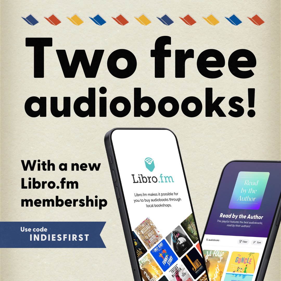 Need audiobooks?  Set up an account with librofm, select Prairie Lights Books as your bookstore, and get two free audiobooks for signing up this weekend!
libro.fm