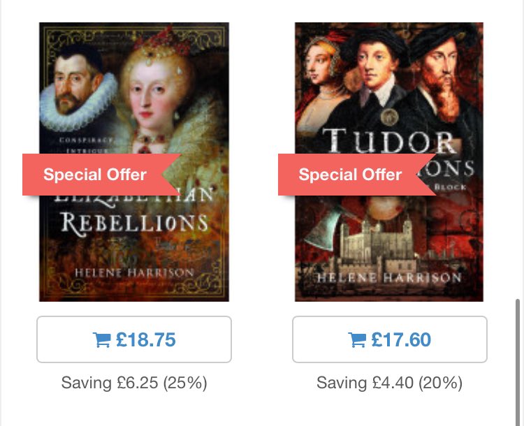 Helene Harrison MSc MA BA (@tudorblogger) on Twitter photo Both of my books are in the <a href="/penswordbooks/">Pen & Sword Books</a> Black Friday sale or if you want a signed and dedicated copy of Elizabethan Rebellions please reach out to me directly!
pen-and-sword.co.uk/Helene-Harriso…
#History #Historian #Tudors Both of my books are in the <a href="/penswordbooks/">Pen & Sword Books</a> Black Friday sale or if you want a signed and dedicated copy of Elizabethan Rebellions please reach out to me directly!
pen-and-sword.co.uk/Helene-Harriso…
#History #Historian #Tudors