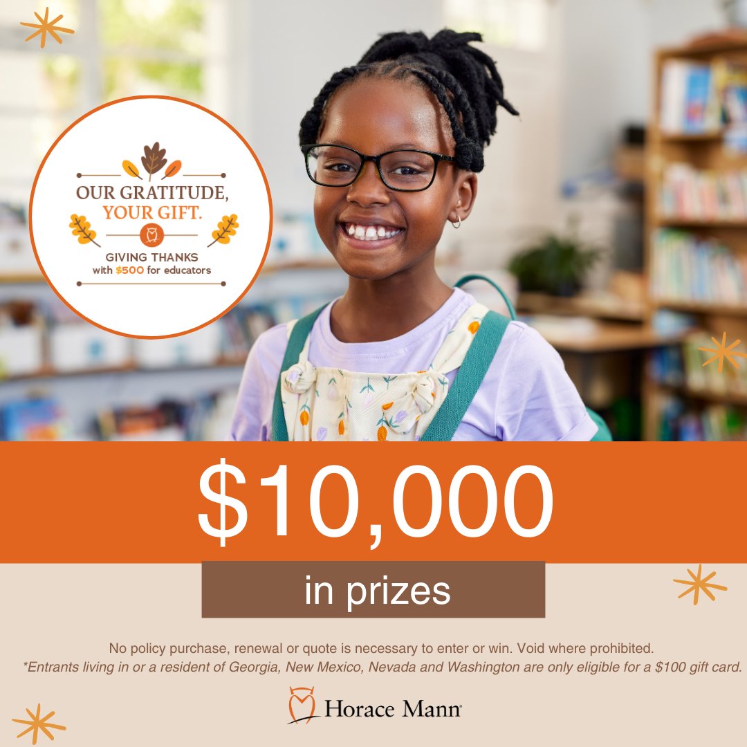 JLam76's tweet photo. Don’t forget — our $500 gift card giveaway for educators is still open! You inspire, guide and give; now it’s our turn to give back. Enter today: https://t.co/50QBM6b02a! https://t.co/QM3ewfr9Px