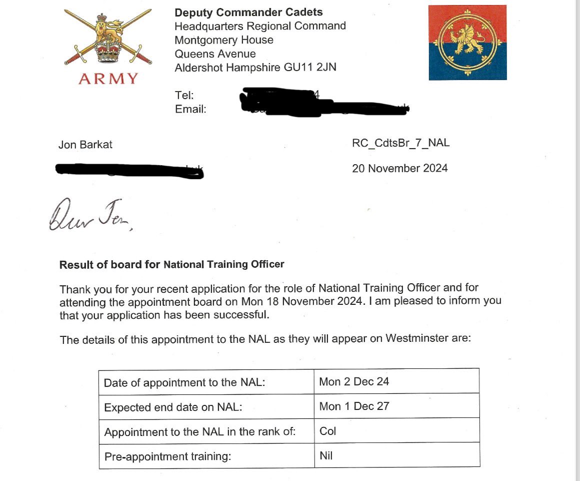 National Training Officer Army Cadets UK (@armycadets_nto) on Twitter photo Pleased to announce that I’ve been selected for the appointment of Army Cadets National Training Officer. Who would’ve thought that a kid who joined as a cadet back in 1992, becoming an adult volunteer in 1997, could be appointed in the <a href="/ArmyCadetsUK/">Army Cadets UK</a> Leadership team. Pleased to announce that I’ve been selected for the appointment of Army Cadets National Training Officer. Who would’ve thought that a kid who joined as a cadet back in 1992, becoming an adult volunteer in 1997, could be appointed in the <a href="/ArmyCadetsUK/">Army Cadets UK</a> Leadership team.