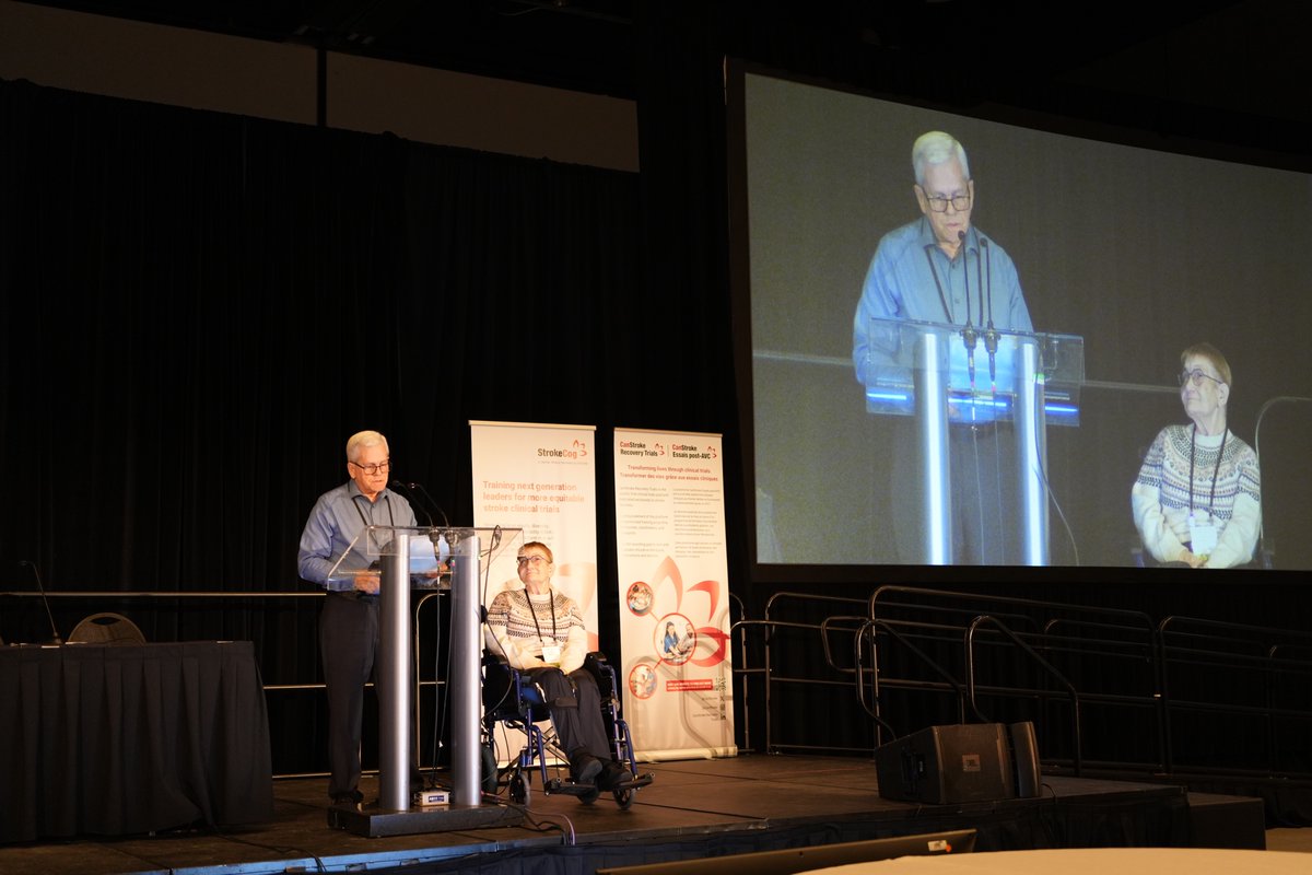 canstroke's tweet photo. An incredibly moving lecture by Sandy and Larry Varcoe, the 2024 Nieboer Lecture winners! Sandy and Larry have been advocating for people who have experienced stroke and their families for more than 30 years https://t.co/MPUXmFsVS8