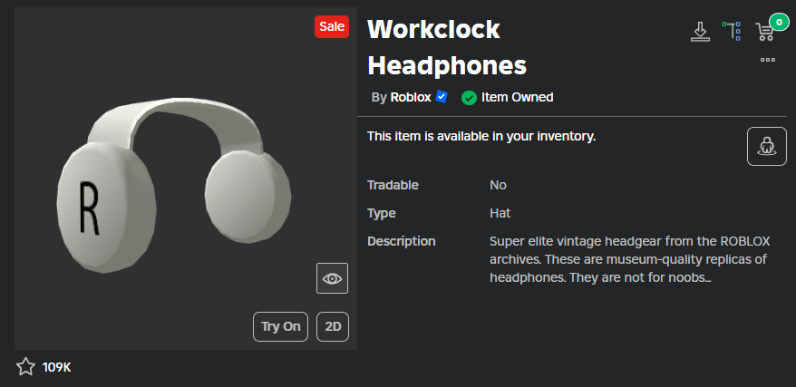 NotFakerUp's tweet image. I ONLY HAVE ONE CODE for "Workclock Headphones" 🚨 (Official Star Creator Here) - BE FAST!!
✔️ Follow me
❤️ Like this tweet
♻️ Retweet
💬 Drop your ROBLOX username in the comments
Good luck, everyone! (stupid idiots)🍀 #ROBLOX #robloxgiveaways