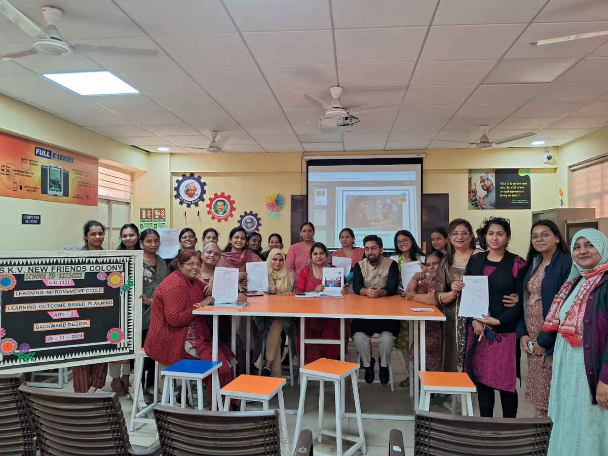 Shilpigoel9's tweet image. "Empowering education through 'Backward Design'! 🧑🏫✨ Today at SKV NFC 1925033, LIC-15 (Learning Improvement Cycle) & ART-2 (Academic Resource Team) collaborated to prioritize outcomes & evidence before lesson planning.  #TeacherDevelopment #BackwardDesign"
@Iquebal_H
