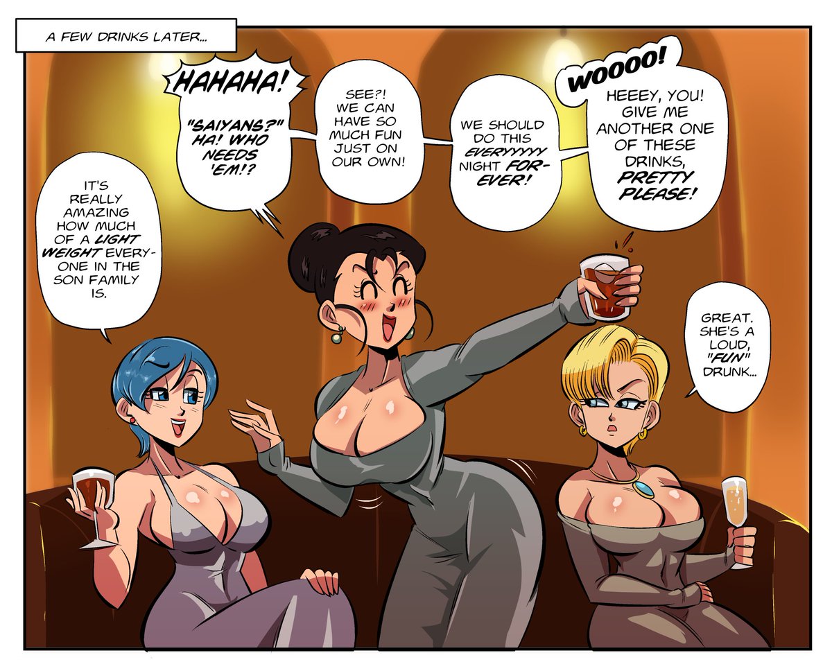 FunsexyDB's tweet photo. "Girls' Night Out" pages 2-3. https://t.co/fwUTZ6gl3B