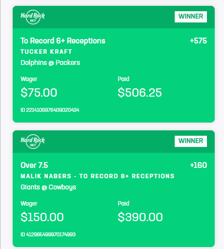 Narcocop's tweet image. Our weekly ladders in the NFL.  I couldn't fit them all in here but we had so much more.  They say we can't do it but we prove them wrong every single week.  $25/month , these past two days would of paid off for a entire year and then some. #Betting #ladders #NFL  #LadderKing