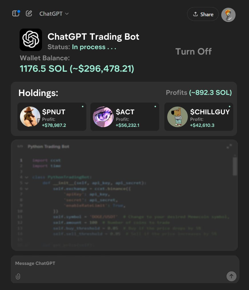 Crypto_QianXun's tweet photo. 你可以忘记所有你曾经用于交易memecoins的东西

通过ChatGPT，在7天内我赚了超过50 $SOL

任何人都可以无需任何知识做到同样的事情

从零开始的完整指南 🧵👇 https://t.co/IRfkMbLpIS