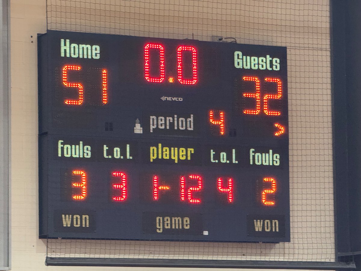 Game opener for JV vs Bermudian Springs final 51-32.
