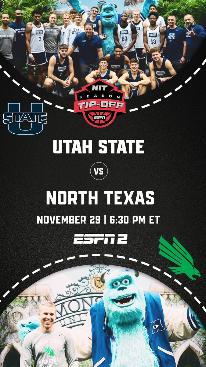 NIT Season Tip-Off (@nittipoff) on Twitter photo Championship game now LIVE on ESPN2!
<a href="/USUBasketball/">USU Men's Hoops</a> vs. <a href="/MeanGreenMBB/">UNT Basketball</a> with a ๐ at stake! Championship game now LIVE on ESPN2!
<a href="/USUBasketball/">USU Men's Hoops</a> vs. <a href="/MeanGreenMBB/">UNT Basketball</a> with a ๐ at stake!