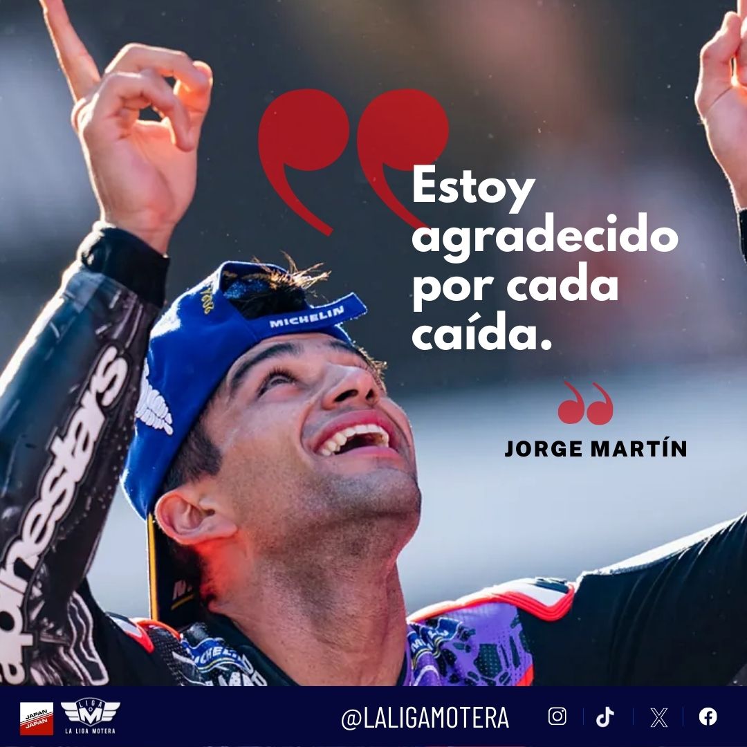 LigaMotera's tweet photo. Acá les traemos algunas de las frases de la semana, promesas para el 2025 y motivaciones de seguir avanzando 🏍️ #motociclismo #motogp #moto #motorcycle #frases #motivacion #MotoGP https://t.co/I6f3do9MVn