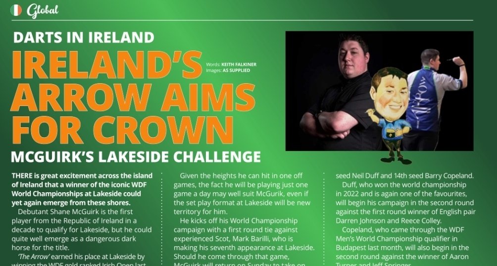 🪙 Darts World Extra: Out Now 🪙
Issue 20 🆓️

🏆 Focus on Lakeside:

✒️ Event Preview 
🎤 Interviews 
🇳🇱 Lakeside Going Dutch?
🇮🇪 Irish Hopes Rising
🇦🇺 Advance Australia

#TheOfficialVoiceOfDarts 
<a href="/DartsWDF/">WDF Darts</a>

🕺 Win Beaton's Legacy Darts 🎁

Read 🆓️bit.ly/3BglsfL