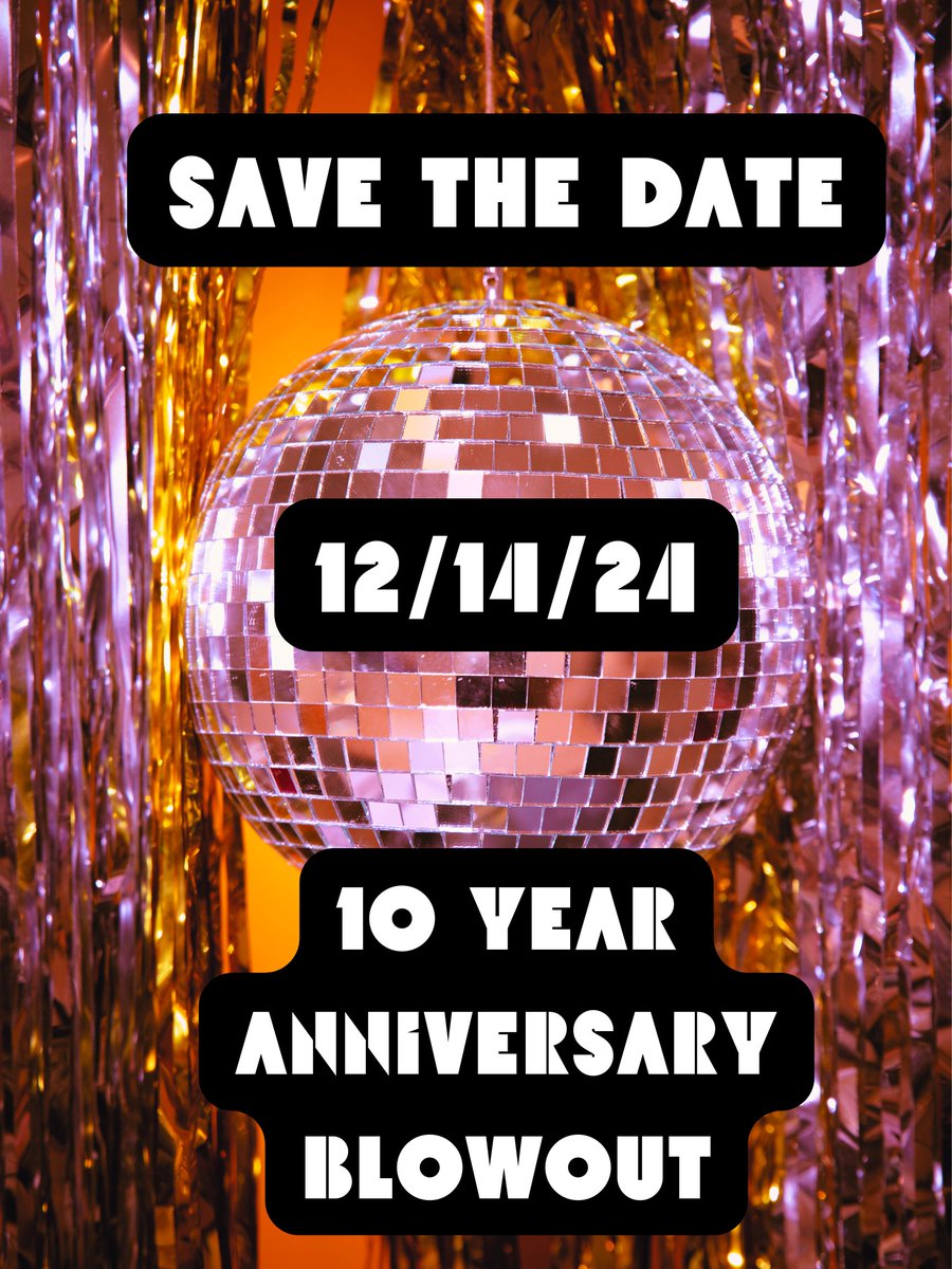 Three Weavers (@threeweavers) on Twitter photo SAVE THE DATE!!!!  10 YEAR ANNIVERSARY BLOWOUT.  SHOW UP AND SPARKLE SAVE THE DATE!!!!  10 YEAR ANNIVERSARY BLOWOUT.  SHOW UP AND SPARKLE