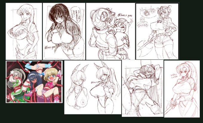 #今月描いた絵を晒そう 