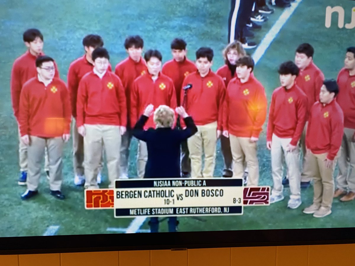 BCpresident0718's tweet photo. Great team win! Congratulations to Bergen Catholic Football on the State Championship win! 

We are so proud of our players, coaches and fans!

@BergenCathFBall @bccoachvito @BergenCatholic @BCVarsityCheer 
@CraziesNation 

NO SCHOOL MONDAY! https://t.co/4aJ8AQMYj1