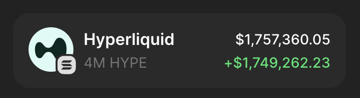 SolBaines's tweet photo. Bought this $HYPE for $2000 as soon as it went live and now its worth over $1,000,000. 

hyperliquid airdrop just changed my life, 😭 Fck it, give away.

1 anon who follow, likes and retweet will get 5 $SOL 
 Drop sol wallets 👇 https://t.co/qwYkiLvO2d