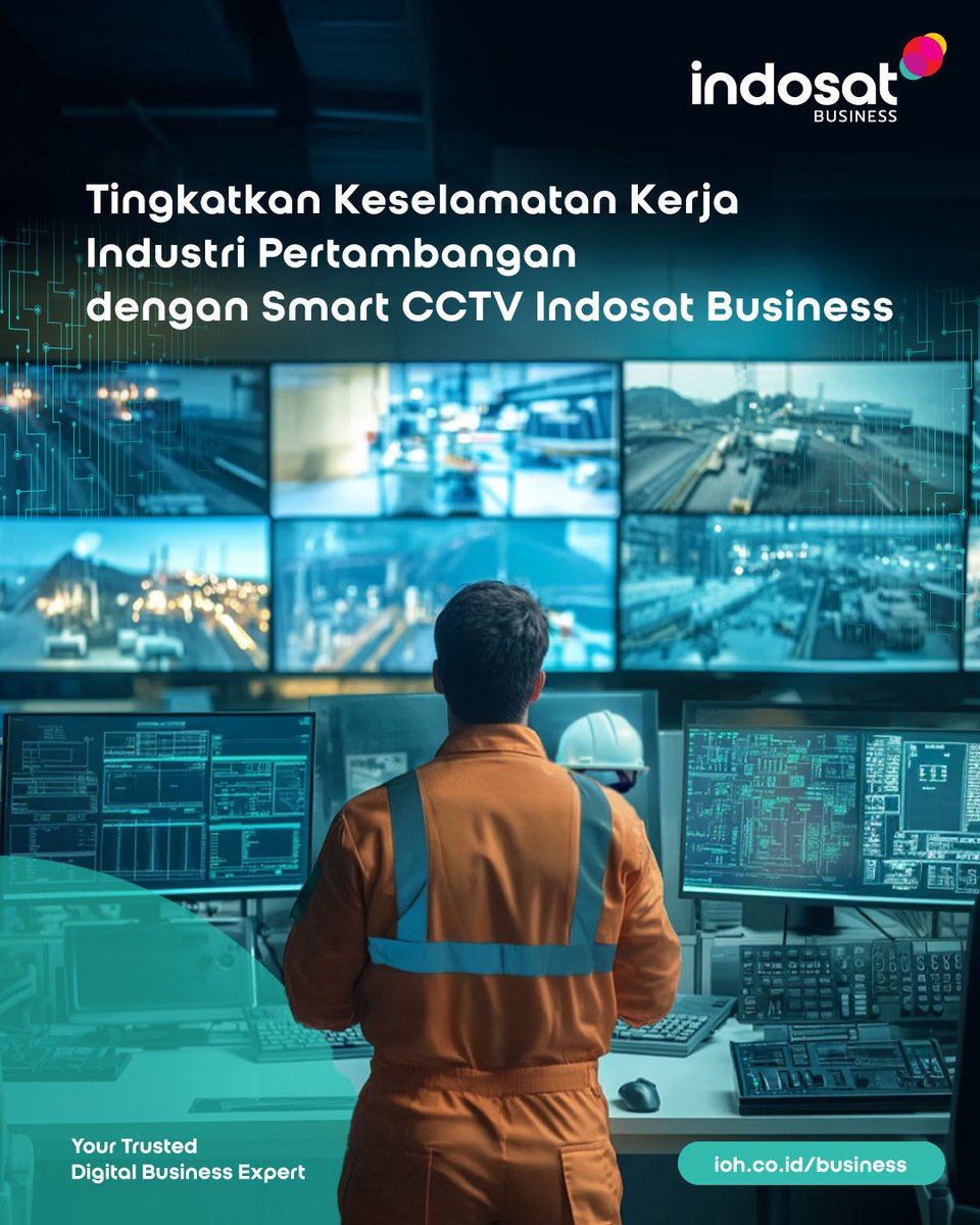 Lokasi pertambangan lebih aman dengan Smart CCTV Indosat Business