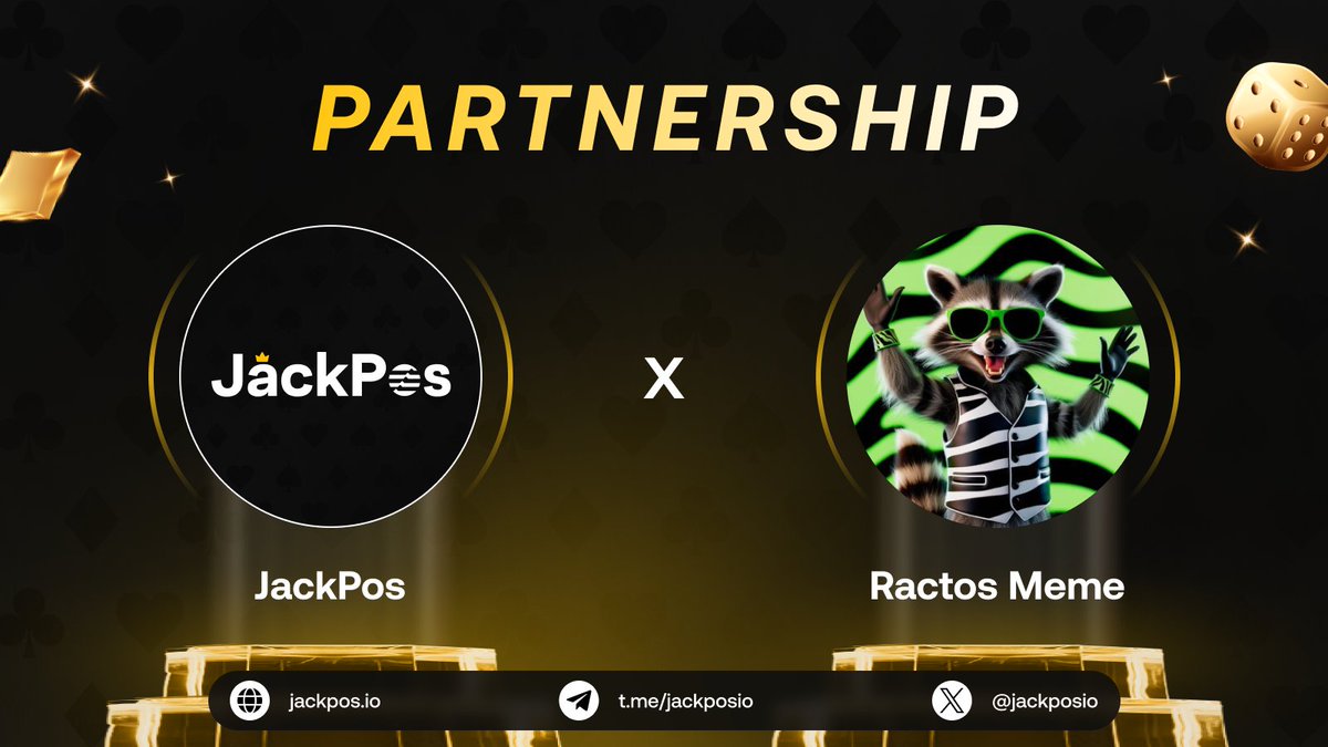 JackPos 🤝 <a href="/RactosMeme/">Ractos Meme 🦝</a> 

🚀We are thrilled to announce that JackPos has officially partnered with RACTOS

RACTOS is a vibrant and innovative Memecoin designed to captivate and energize the Aptos blockchain community, featuring a charismatic raccoon mascot that embodies the spirit
