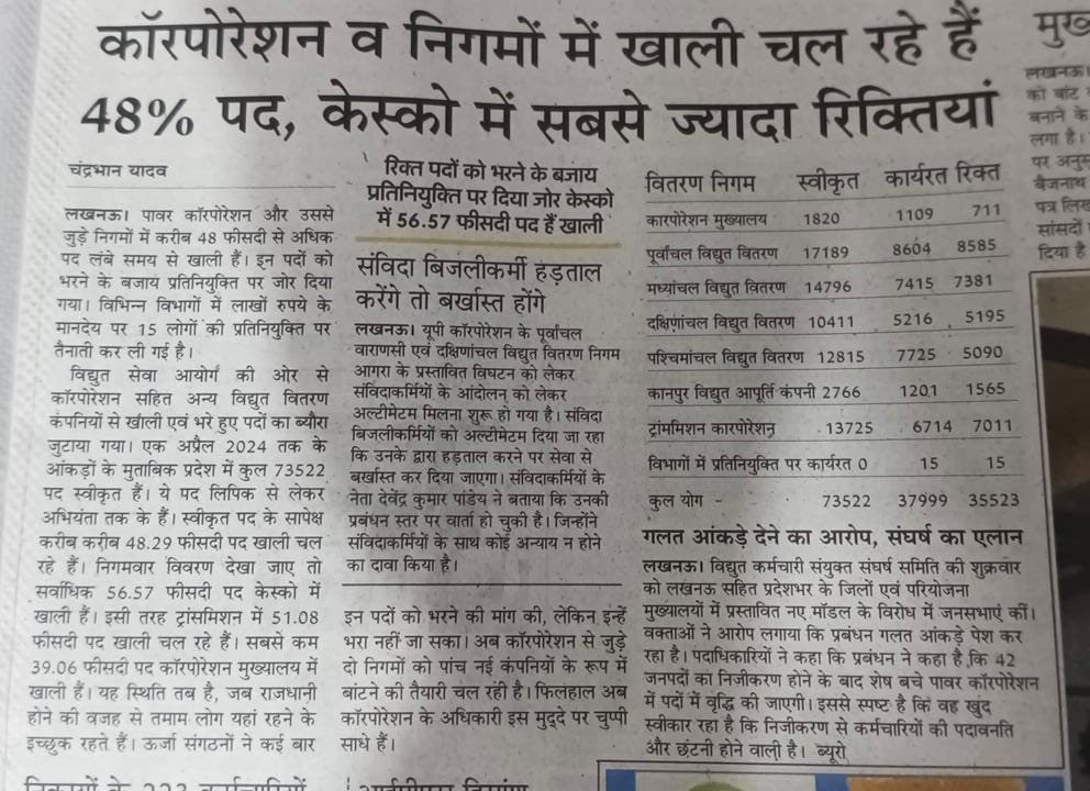 पहले सरकारी विभागों को बर्बाद करेंगे फिर घाटे का बहाना बना कर बेच देंगे,

#UPPCL