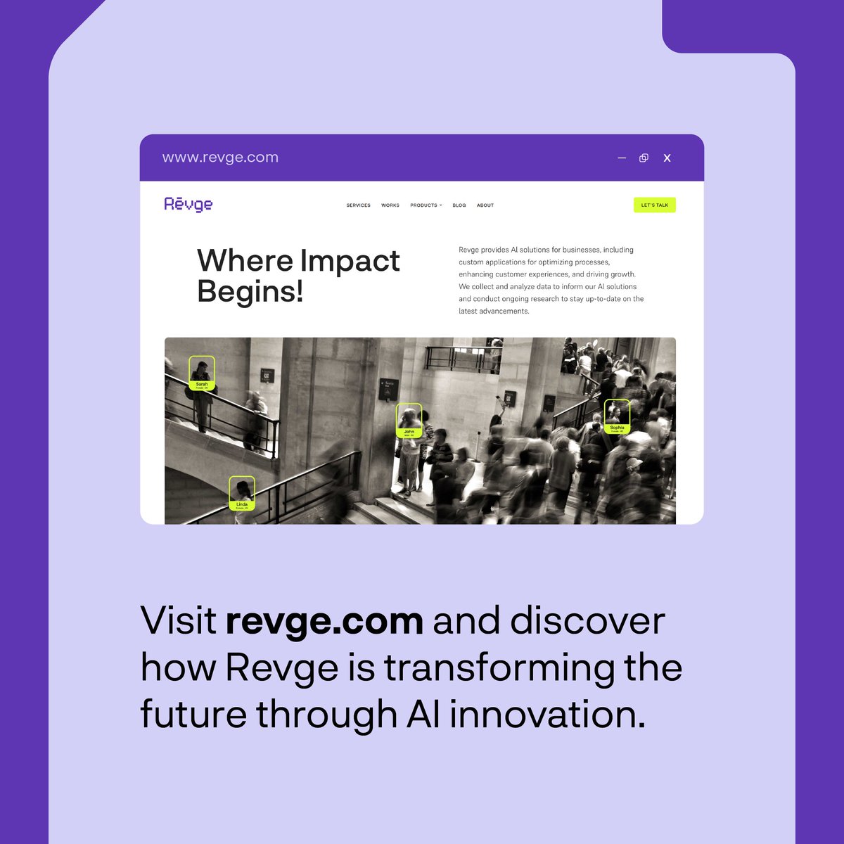 RevgeCo's tweet photo. Discover the power of AI with Revge. Visit https://t.co/sXTkp9qjiR and see how we��re shaping the future through innovation.

#Revge #AI #ArtificialIntelligence #MachineLearning #DeepLearning #TechInnovation #AIStartup https://t.co/ILIErXEsc7