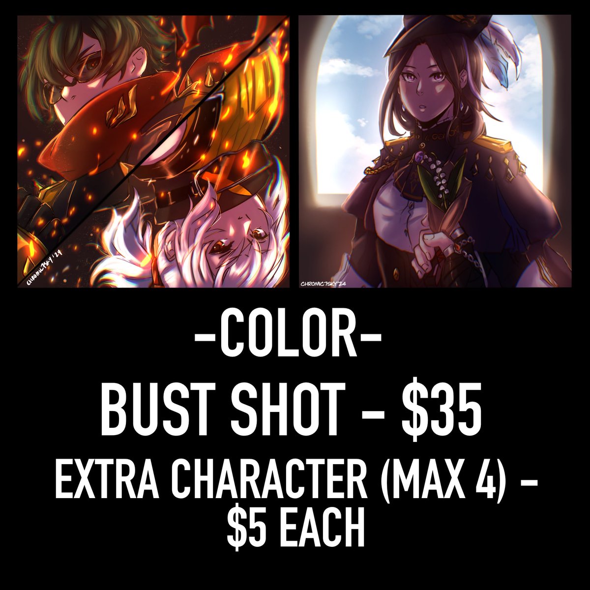 chrome_se7en's tweet image. Chromie’s new comm1ss1on list.
Payment method :
Paypal
Bank transfer (malaysian only)
Dm me if interested. 🙌✨💖 #open #genshinimpact