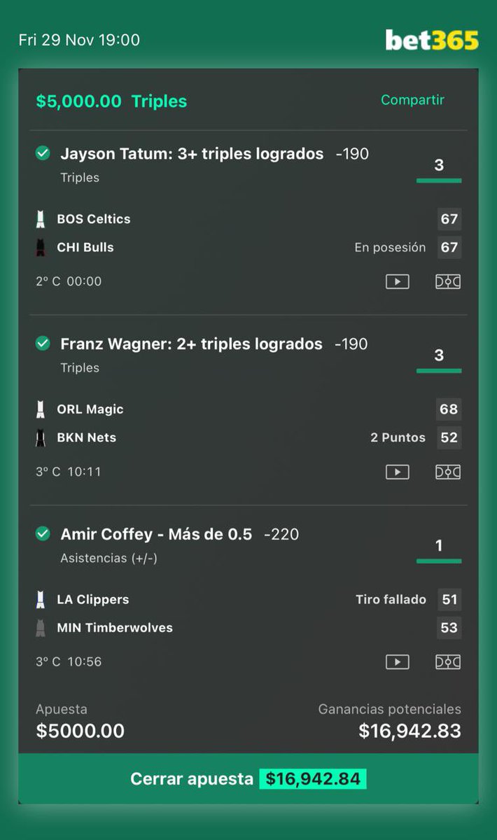 VIERNES BOTANERO COBRADO!!🤑✅✅✅😍🏀