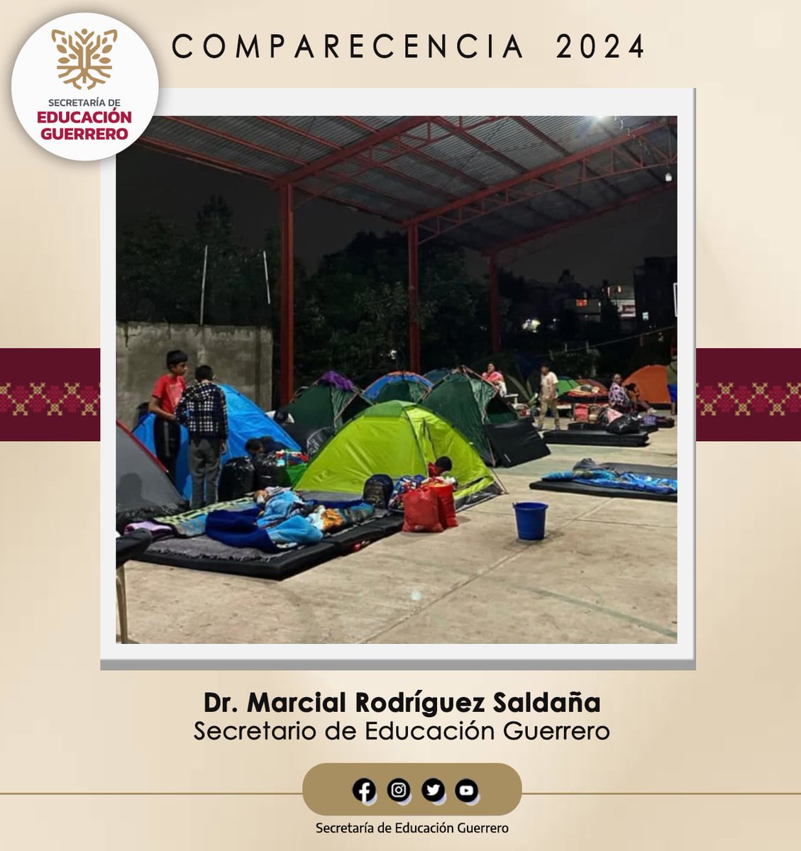 EducGuerrero's tweet image. 🌪️🌧️ Durante el impacto de los huracanes #Otis y #John, nuestras escuelas se convirtieron en un refugio seguro para la comunidad.
✔ 9 escuelas fueron habilitadas como refugios temporales, albergando a mil 514 habitantes tras el huracán #Otis.