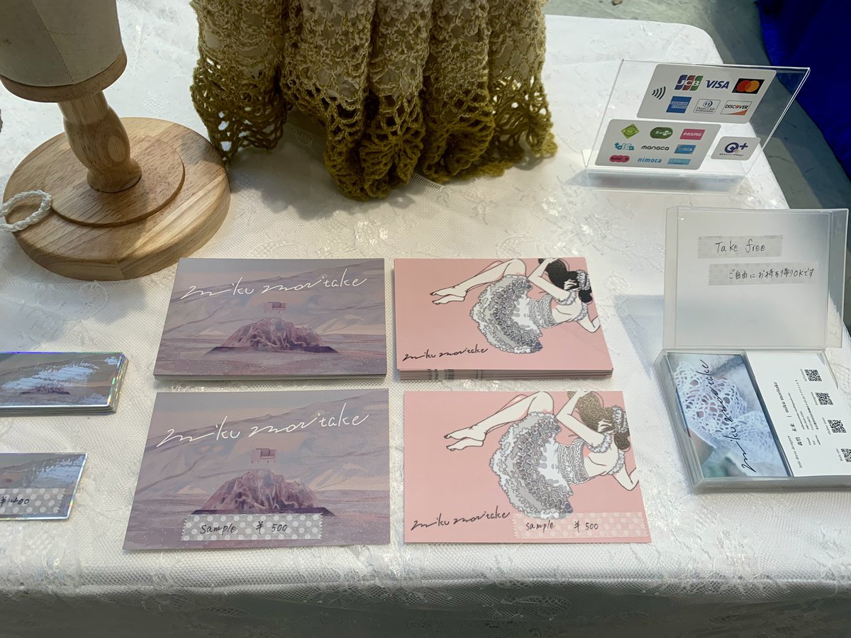 mof_crochet's tweet photo. 本日minne handmade market 
miku moritake設営完了致しました🤍🪽
11:00よりスタートです🫧

#newmake　#newmakelabo　#crafco　#andstory #storyandco
#minneのハンドメイドマーケット2024　#ハンドメイド　#handmade https://t.co/g2TnOfQ7qg