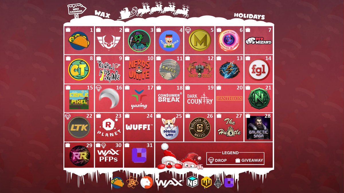 🎄🎅 THE COUNTDOWN BEGINS: WAX Holidays Calendar 2024 is here! ✨

Three years ago, we planted the seed of a tradition that has grown into a cornerstone of the <a href="/WAX_io/">WAX</a> community.

The #WAXHolidaysCalendar began as a simple idea: to unite creators, collectors, and projects in a