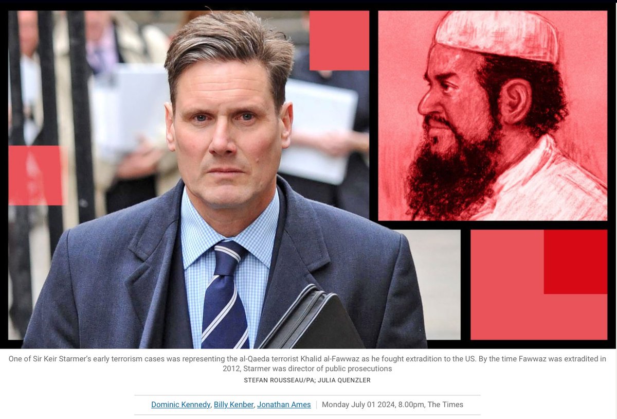 Gurujuish's tweet photo. @VividProwess Using the 'cab rank' rule (ie cab rank outside Finsbury Pk mosque), there's barely an Al-Qada/ISIS/Hamas/Hzbollah/PLO/PFLP terrorist #TwoTierJustice Qeir Starmer & #TerrorMayor Sadistiq Khan haven't defended.
Traitors to the UK & threat to our security, they shd be in the dock. https://t.co/cvmog77IO8