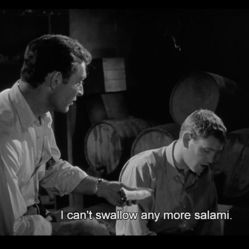 Requiescat in Pace, Earl Holliman...
The impossibly cool gangsters Fante (Lee Van Cleef) and Mingo (Earl Holliman), from The Big Combo (1955, dir. Joseph H. Lewis).