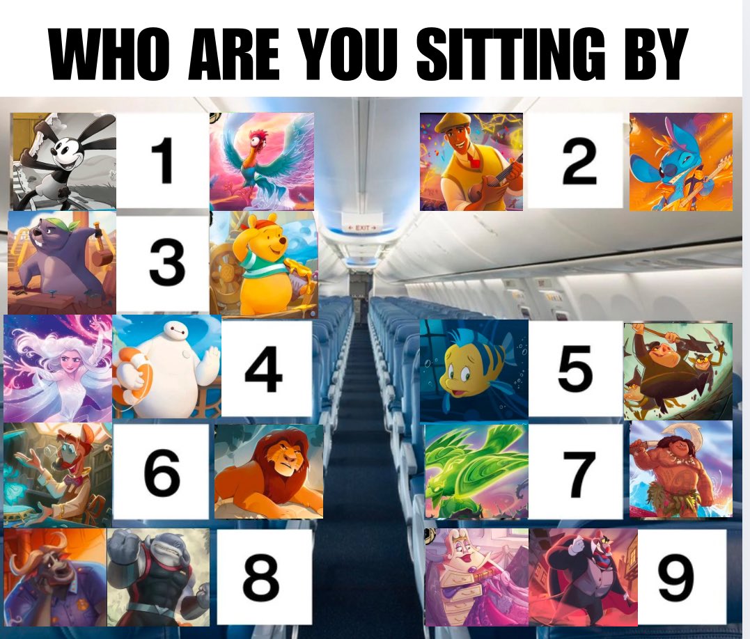 coflorcana's tweet photo. You’re on a plane and these are the open seats. Where are you sitting? https://t.co/0J2afxPFxW