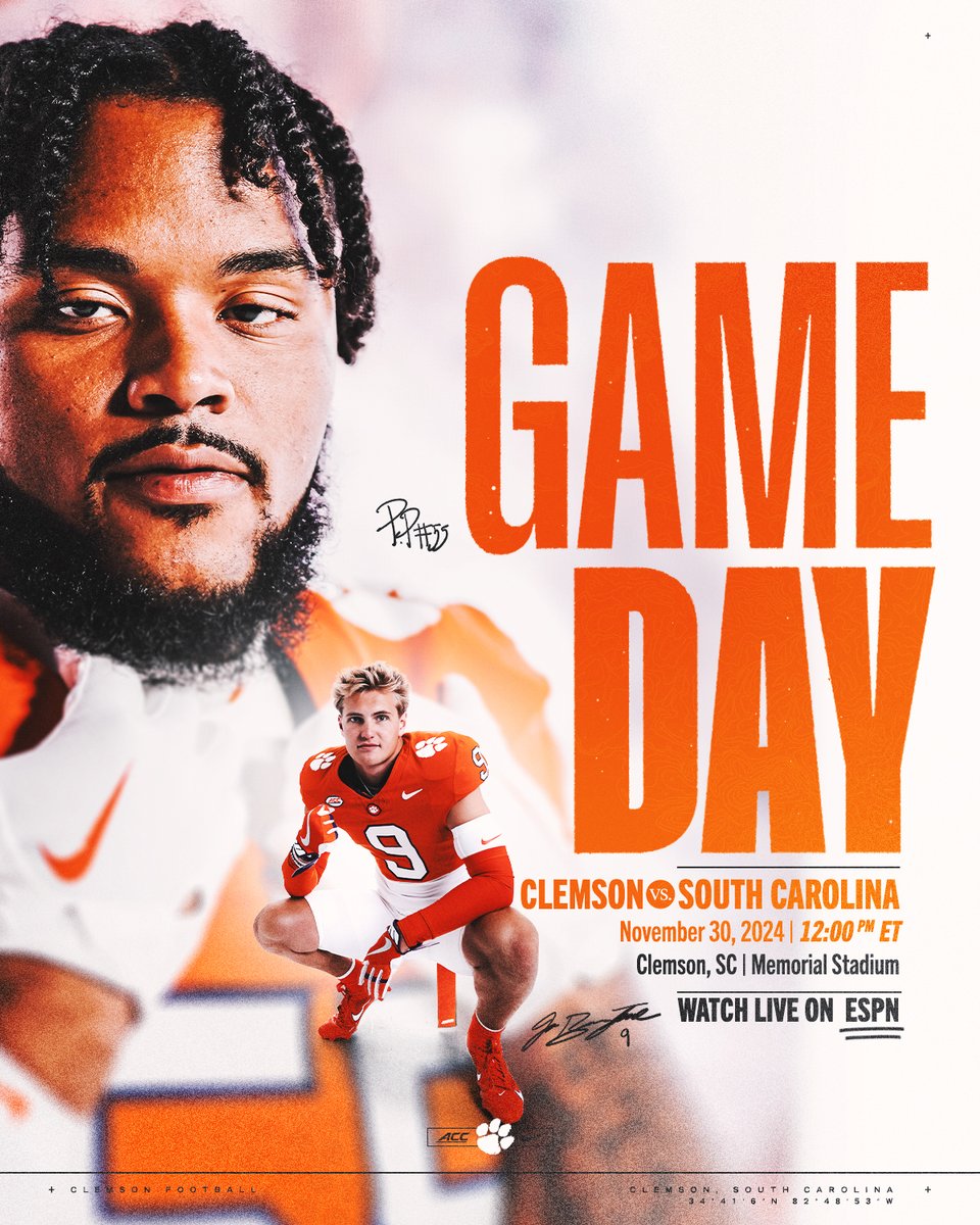 ClemsonFB's tweet photo. For the state. Spot the ball. https://t.co/lSyZWmNnII