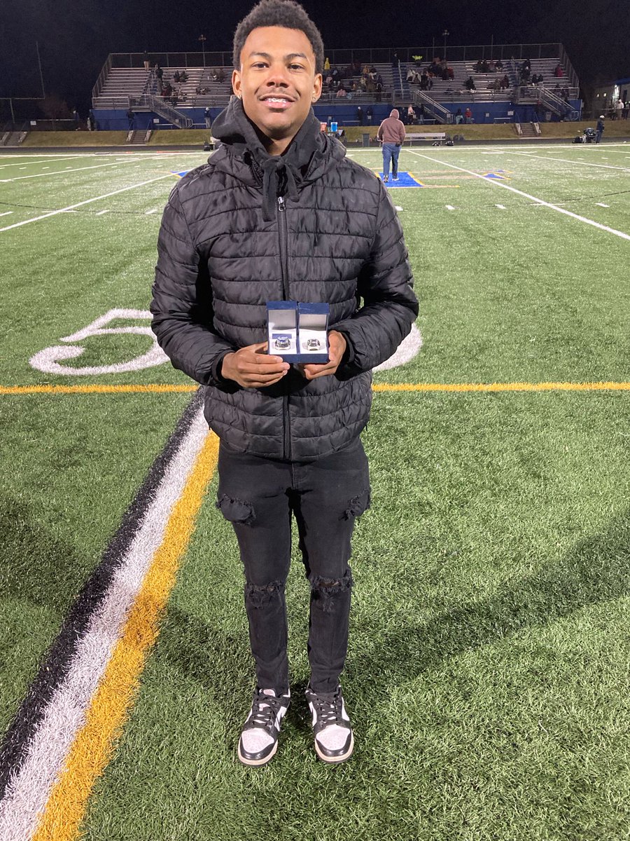 Finally got the opportunity to recognize Darren McCoy’s two state championship for Track during half time.