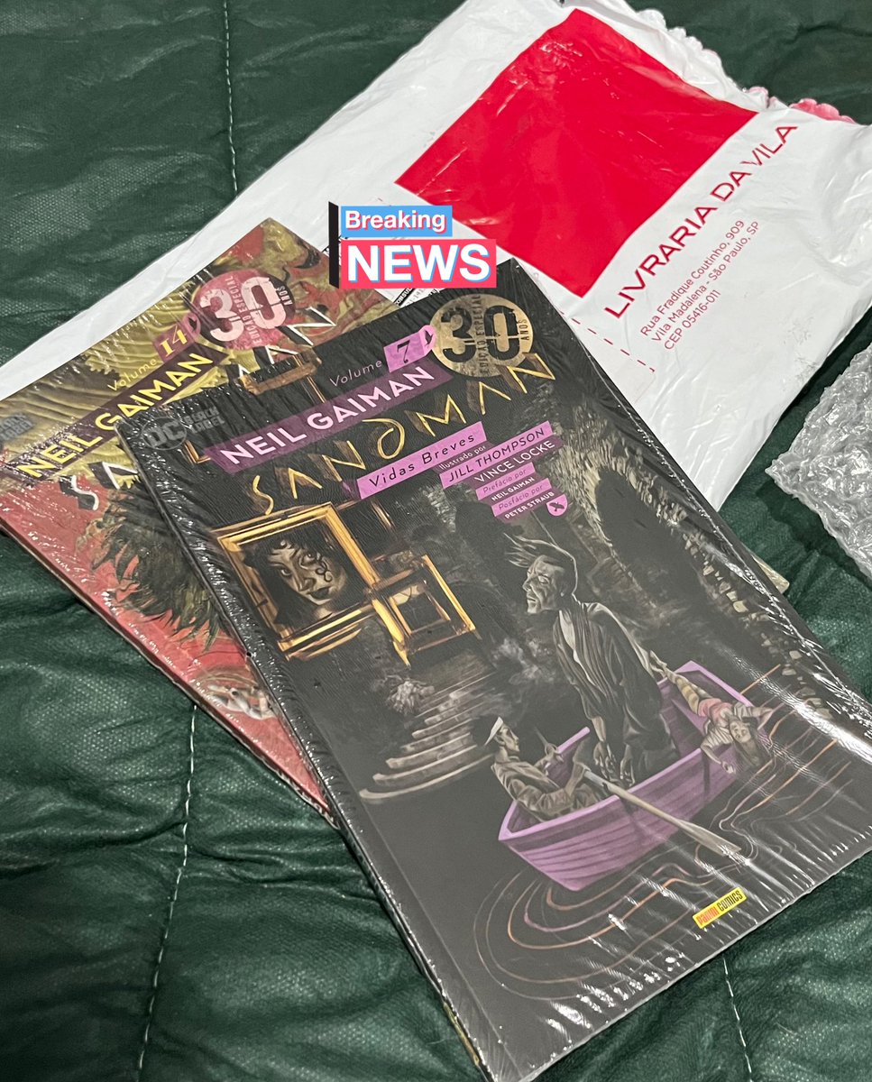 dmazui's tweet photo. Quase completa minha coleção do #sandman de #neilgaiman tava com 50% de desconto na @livrariadavila 

Agora só falta 1 edição 🤩 #BookTwitter #bookstagram #booktwt https://t.co/eEJPlx2Uda