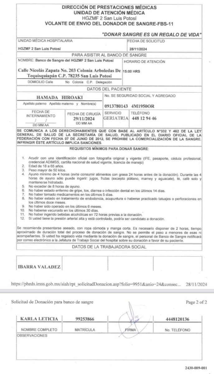 gabriel f. cordero (@gabrielfcordero) on Twitter photo <a href="/RJ_Figueroa/">Roberto Figueroa</a> 🔺PETICIÓN IMPORTANTE🔺donación de sangre desde cualquier parte de la república para poder ayudar a GRAN HAMADA con los datos que están adjuntos favor enviar su clave de confirmación de la donación a <a href="/ayako_hamada/">浜田文子 ・ Ayako Hamada</a> <a href="/RJ_Figueroa/">Roberto Figueroa</a> 🔺PETICIÓN IMPORTANTE🔺donación de sangre desde cualquier parte de la república para poder ayudar a GRAN HAMADA con los datos que están adjuntos favor enviar su clave de confirmación de la donación a <a href="/ayako_hamada/">浜田文子 ・ Ayako Hamada</a>