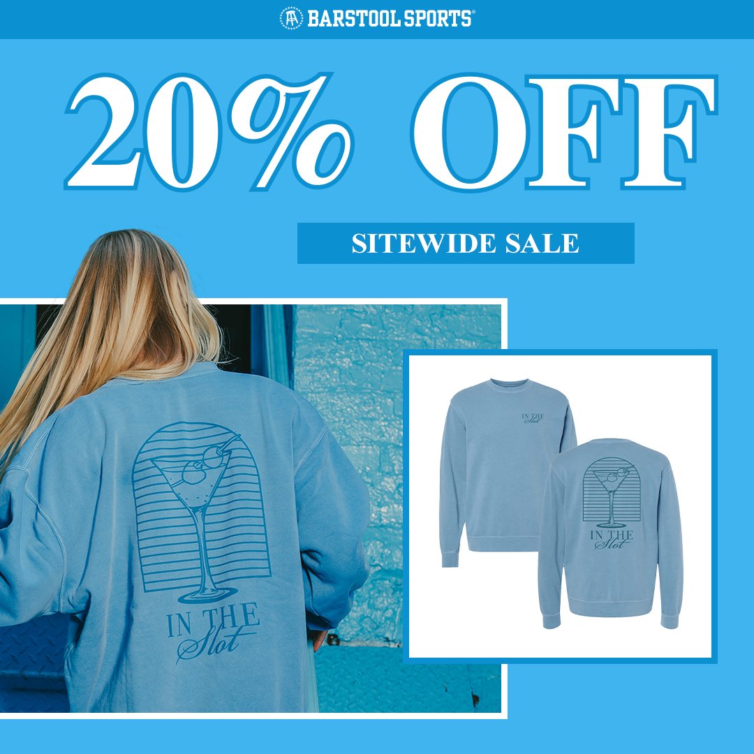 uncwchicks's tweet photo. Happy Black Friday Chicks! Make sure to shop all things Barstool with 20% off the entire store! https://t.co/zX4EHzaIrx https://t.co/KQpAZDTt9t