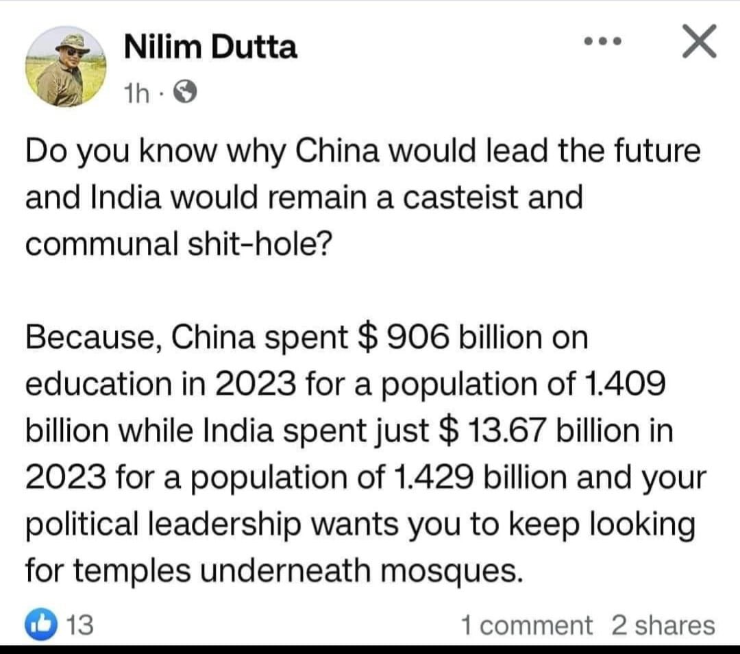 Bang on <a href="/NilimDutta/">Nilim Dutta</a>