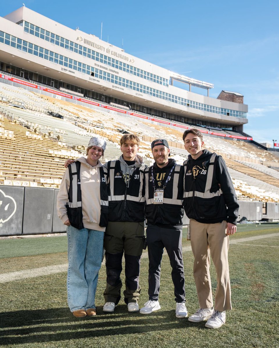 Some special seniors on our <a href="/CUBuffsFootball/">Colorado Buffaloes Football</a> creative team. So much of the content Buff Nation gets to see is because of this crew!
