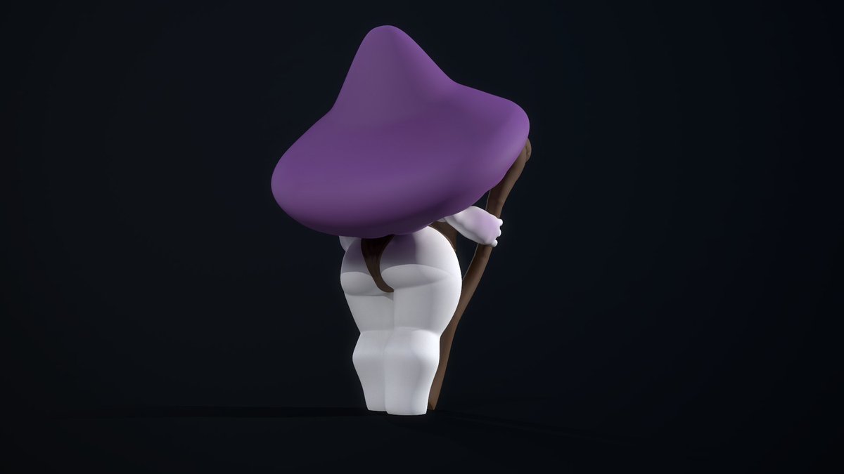 Meet Ambrosia Laseta Sporesa! The mushroom witch! Available for 3Dprinting, FREE! Share if you think she is cool! Link for print here! ko-fi.com/s/d606ed7d1a
