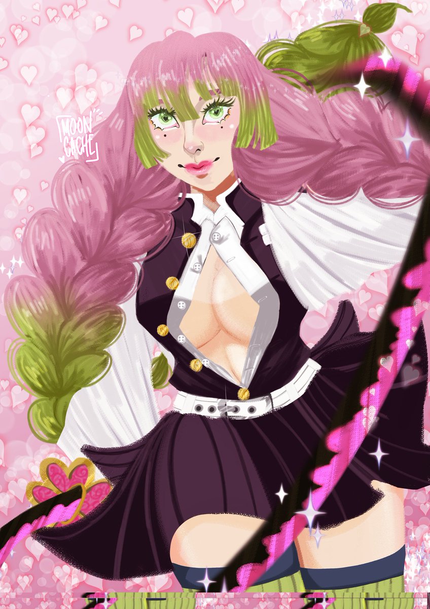 『Kanroji Mitsuri』
—The Love Hashira!

---
AINT NO WAY I jus found out HALF of my drawings aren't posted here ;;; how long was I out twt?!
so here have our beautiful lady Mitsuri! 

#kny #kimetsunoyaiba #mitsurikanroji #kanrojimitsuri #thelovehashira #DemonSlayer
lf #artmoots <3