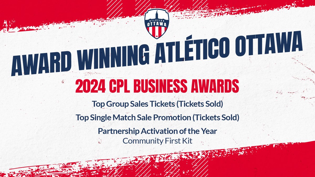 Jon Sinden (@jonsinden) on Twitter photo Some boardroom wins to end the 2024 <a href="/atletiOttawa/">Atlético Ottawa</a> season
Three <a href="/CPLsoccer/">Canadian Premier League</a> Business Awards 🏆 🏆 🏆
Amazing things can happen when smart people and passion combine. Congrats to the team who power the ticketing, community, partnership and social efforts for Atleti. 2nd to none. Some boardroom wins to end the 2024 <a href="/atletiOttawa/">Atlético Ottawa</a> season
Three <a href="/CPLsoccer/">Canadian Premier League</a> Business Awards 🏆 🏆 🏆
Amazing things can happen when smart people and passion combine. Congrats to the team who power the ticketing, community, partnership and social efforts for Atleti. 2nd to none.