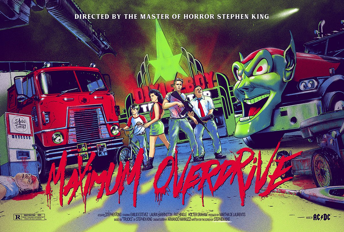 WasabiBubby's tweet image. 🎟🎞📽 #NowWatching
"Maximum Overdrive" 🚚⚡️🚛 with @ffbmovienight 🤘
#FFBMovieNight #MaximumOverdrive #MutantFam