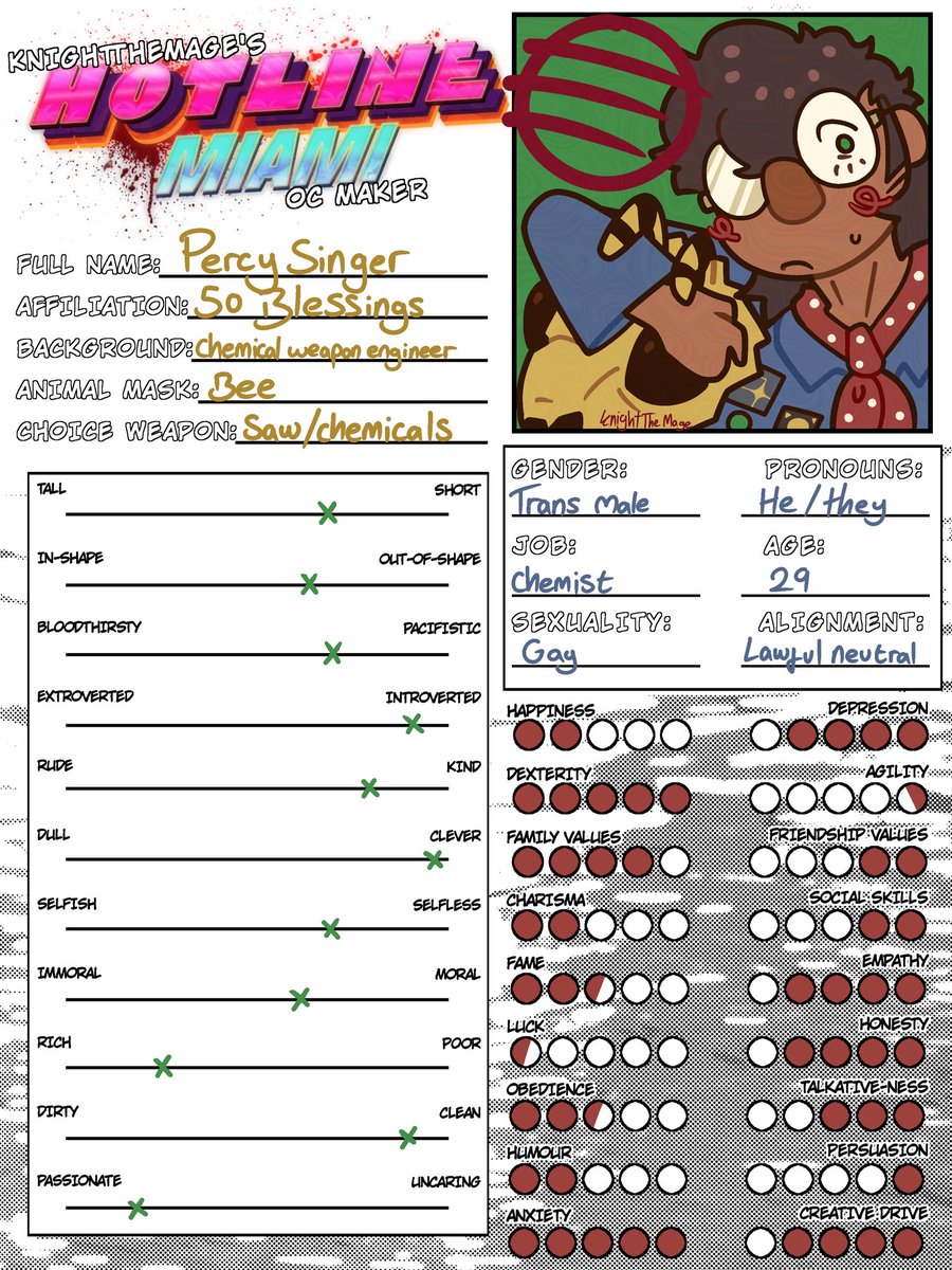 KnightTheMage's tweet image. INTRODUCING : A BASIC HLM OC TEMPLATE !!

feel free to quote tweet and/or tag me if you use this!! i wanna see yall&apos;s guys teehee :3c

[#hotlinemiami #hotlinemiamioc]