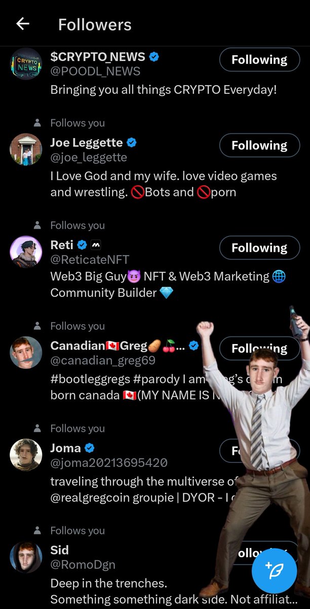 twingregs69420's tweet photo. Got 6 new followers today!! 👀 thank you everybody, I promise to post stuff all the time! 😁 time for a #gerg dance moment! https://t.co/MC2MVkjUKF