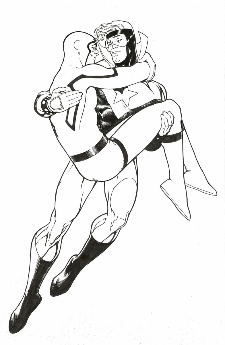 #Boostle comission by Booster Gold artist Kevin Maguire. 😻😻😻😻❤️‍🔥❤️‍🔥❤️‍🔥❤️‍🔥❤️‍🔥

#BoosterGold #BlueBeetle
#GladiadorDourado #BesouroAzul