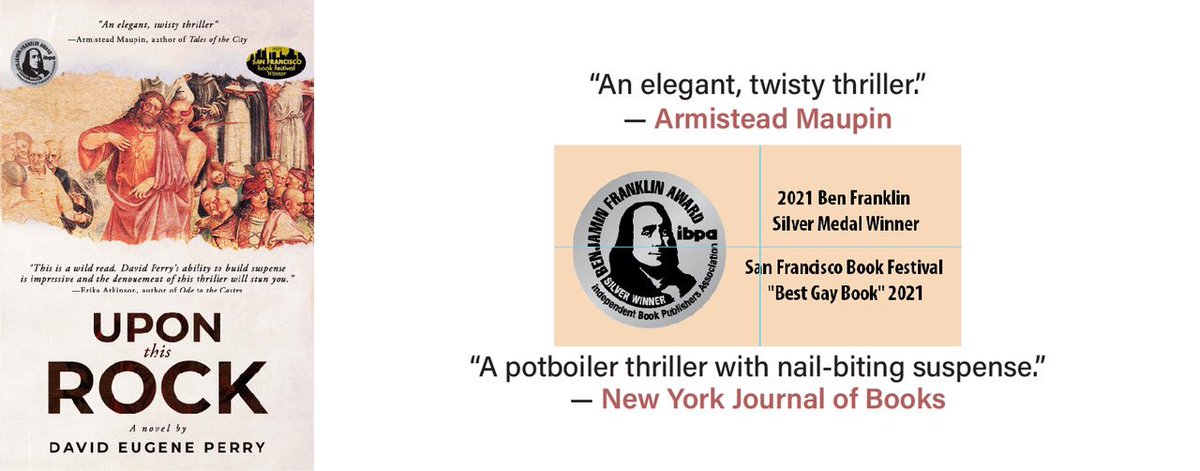 Ho! Ho! Holiday Books! <a href="/DavidPerrySF/">David Perry</a>’s award winning bestselling mystery “Upon This Rock” <a href="/UponBy/">Upon This Rock: A novel by David Eugene Perry</a> is a hit! Currently in screenplay development &amp; in its 2nd printing it's the perfect Holiday gift, set during Christmas &amp; the Holidays in Orvieto, Italy.

amazon.com/Upon-This-Davi…
