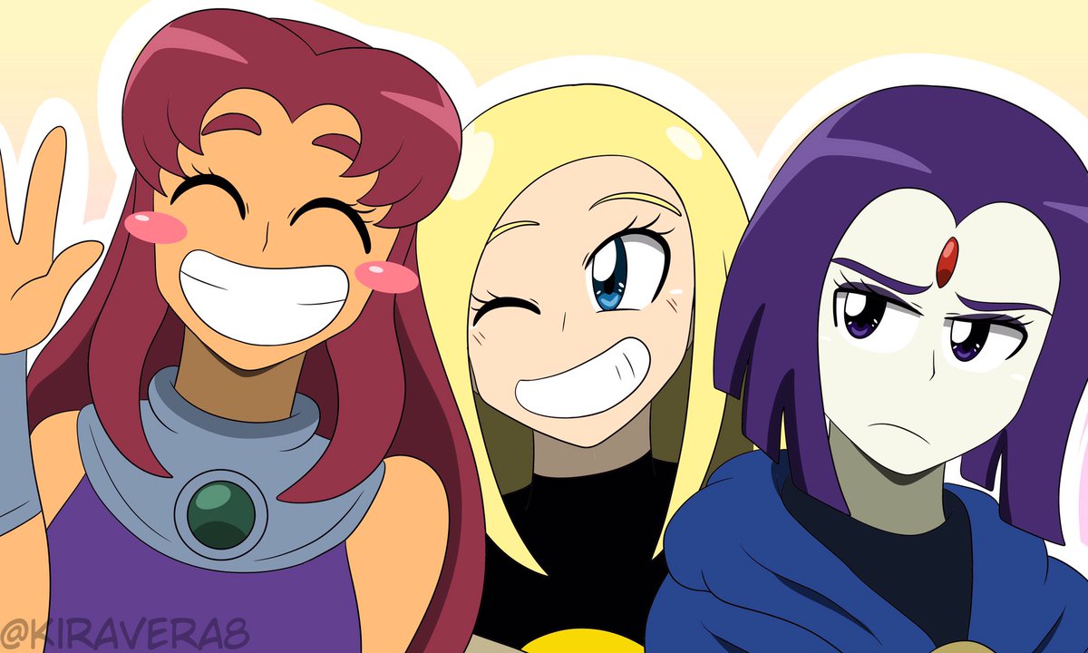 still on my Teen Titans rewatch! I've always loved these girls :], image size:1200x720